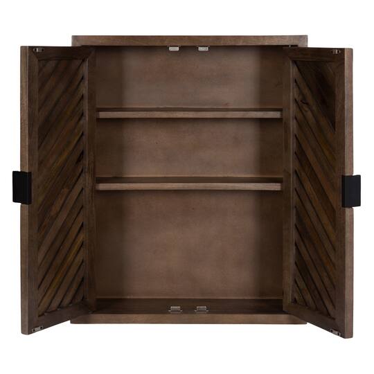 Kate and Laurel Mezzeta Tall Wood Bath Cabinet